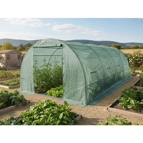 Puolikas puutarhatunnelille "Lys" - 18 m² - 130g - Vihreä