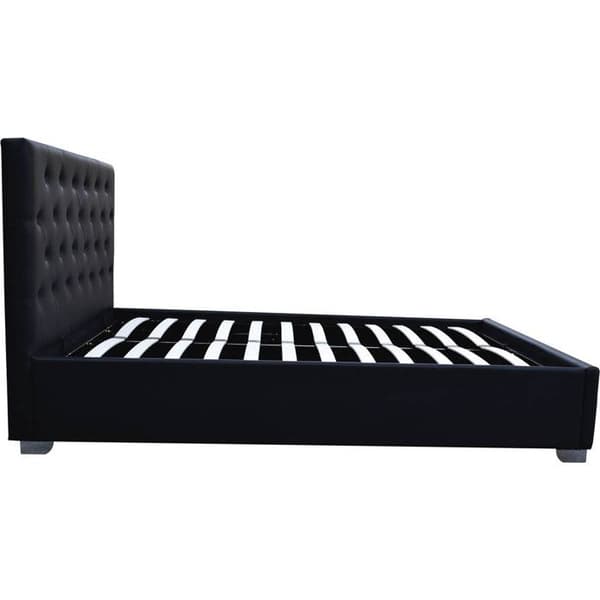 Dobbelt seng med opbevaring "Tino" - 140 × 190 cm - Sort svart