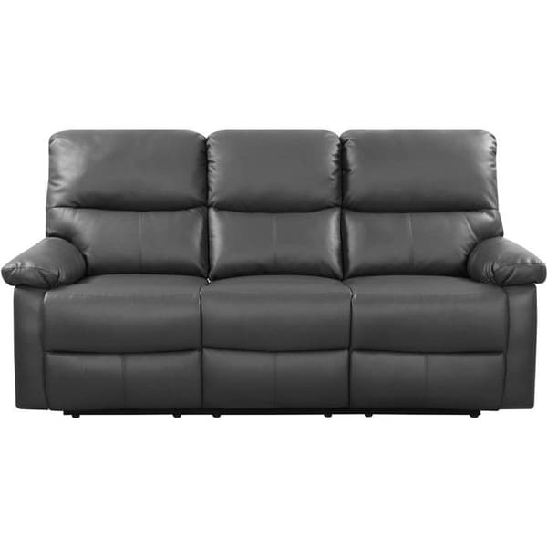 Relax sofa "Lincoln" - 197 x 89 x 103 cm - 3 pladser - Grå Grå
