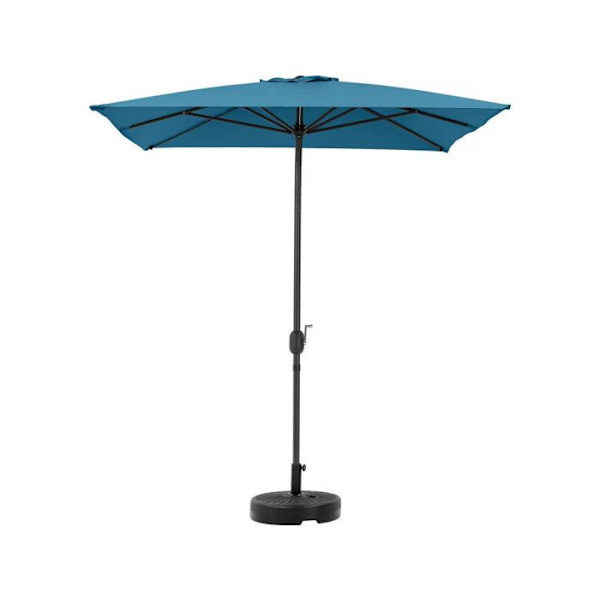 Rektangulær hængende parasol "Sol 2" - 2 x 3 m - Blå Blå.