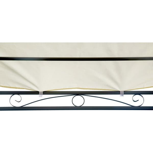 Skråpergola i metall - 3 x 2,5 m - Beige beige