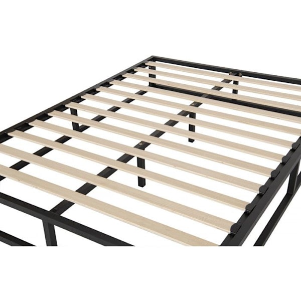 Metal sengestel 140 x 190 cm - Sort