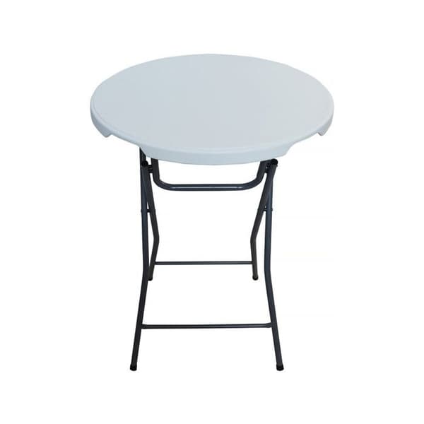 Fällbord i plast Ø 80 cm "Lili" - vit Vit