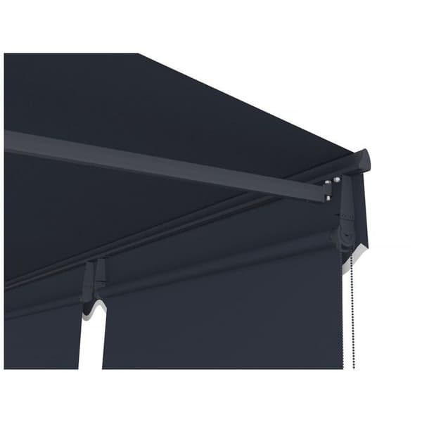 Butik med aluminiumsmarkise 2 x 3 m "Shadow" - Antracitgrå