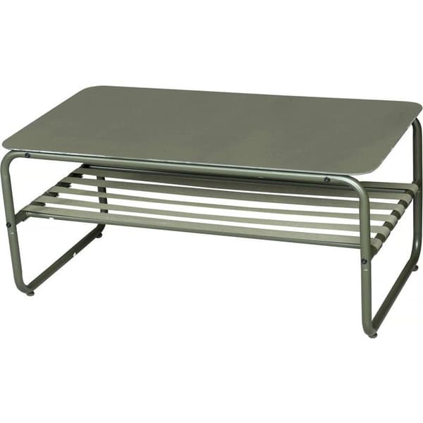 Trädgårdsmöbler i metall med kuddar "Sora" - 4 platser - Grön Grön.