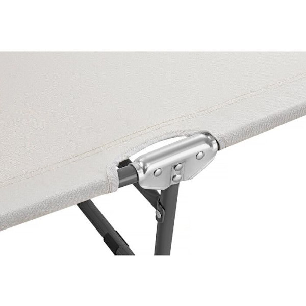 Fällbar solstol "Lazy" - Med solskydd - Beige beige