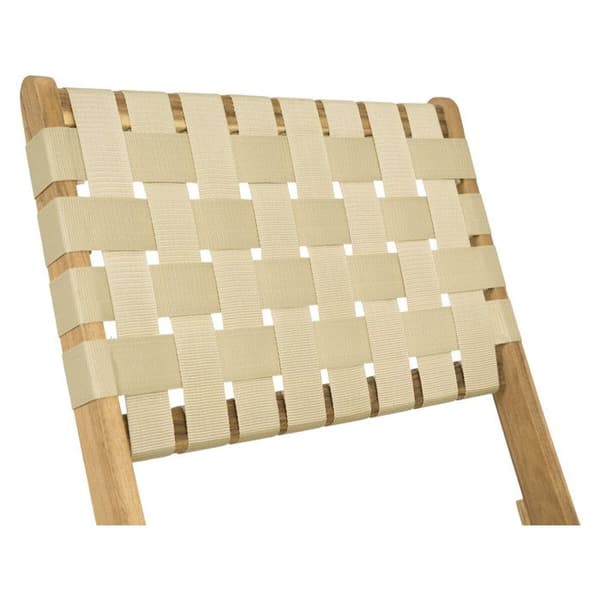 Sæt med 2 havestole i træ "Hanoi" - Beige beige