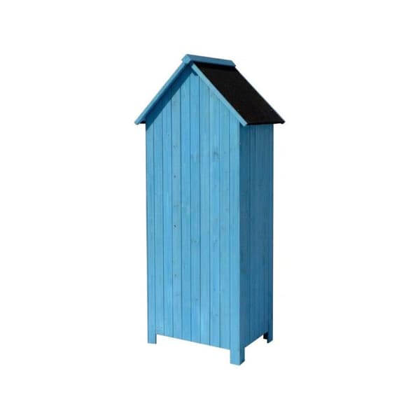 "Cabanon" trädgårdsskåp - 77 x 54,5 x 179 cm - Himmelsblå Blå.