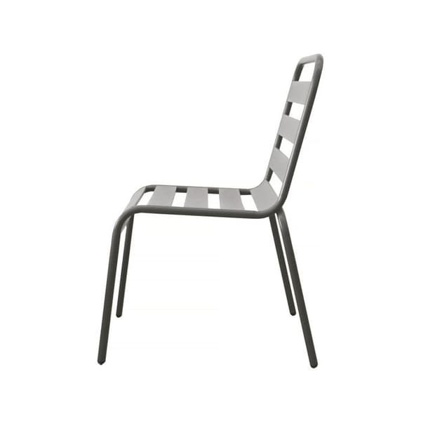 Set med 2 stapelningsbara trädgårdsstolar "Bilbao" - Taupe Mol