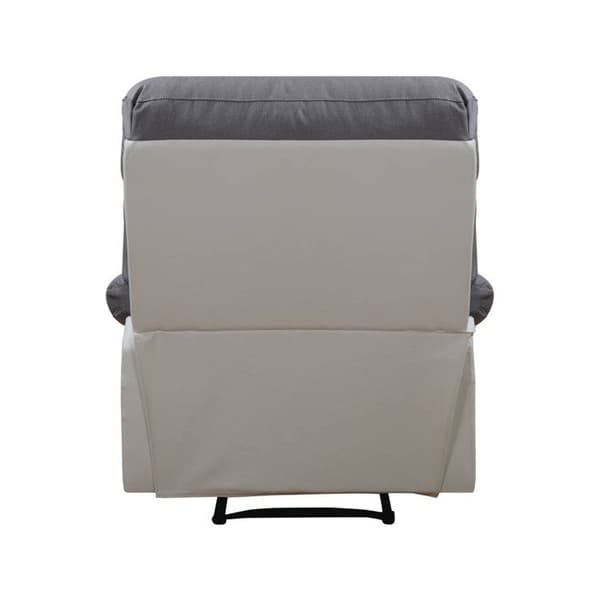 Relax stol "Lincoln" - 90 x 89 x 103 cm - Hvid/lys grå Vit grå