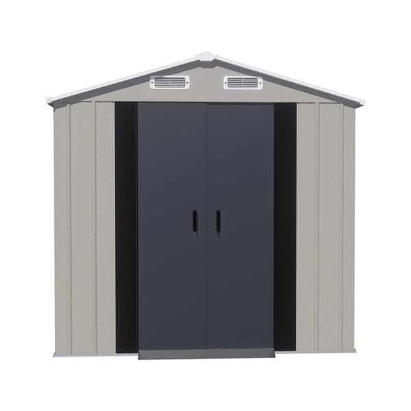 Metallskjul "Nebraska" - 4,12 m² - Beige beige