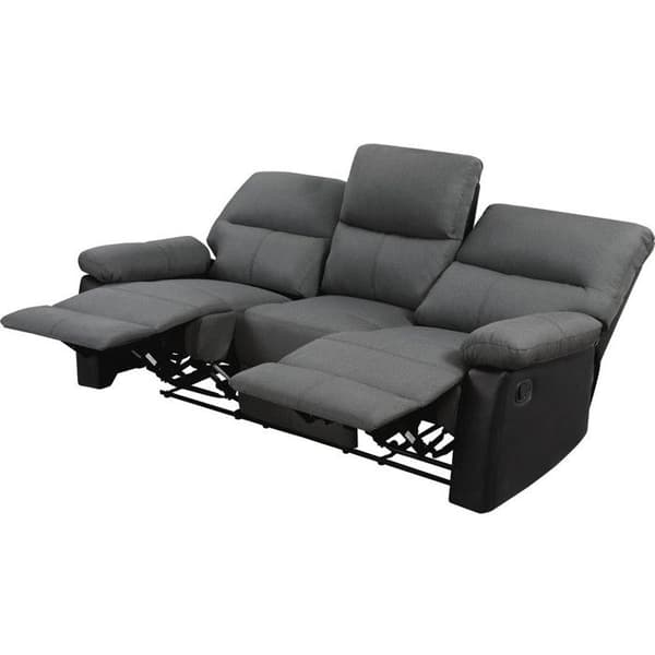 Relaxsoffa "Lincoln" - 3 platser - Svart / Mörkgrå Svart/Mörkgrå