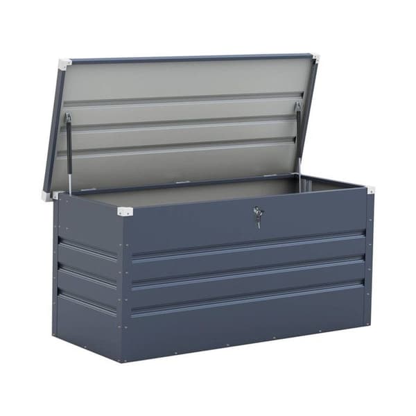 "Store" trädgårdslåda i metall - 680 L - 165 x 69 x 60 cm - Grå Grå