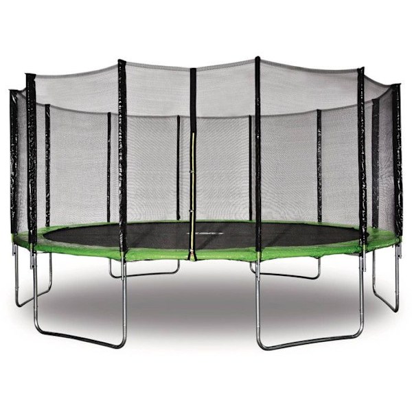 Trampolin "Yoopi" - Ø 4,90 m - Vert Grön.