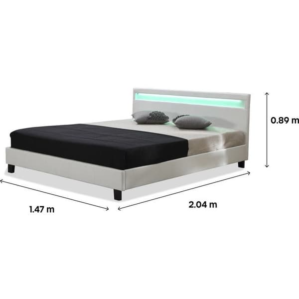Lys LED "Maria" - 140 x 190 cm - Hvid Vit