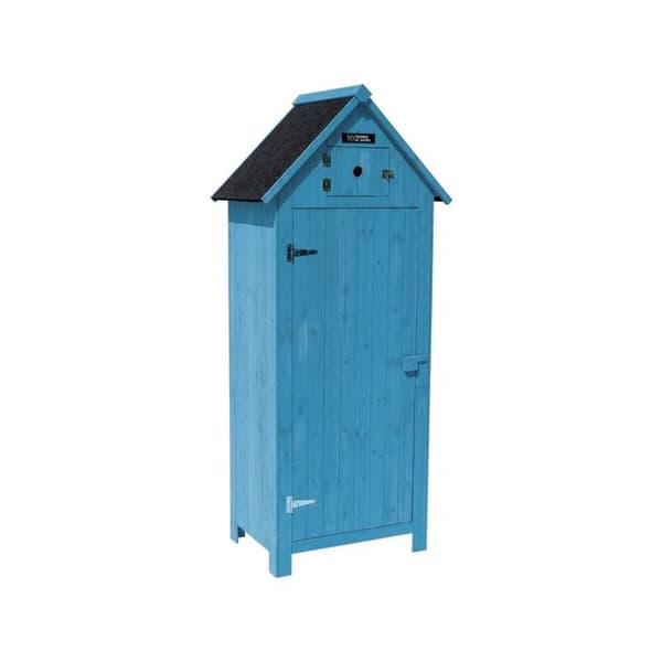 "Cabanon" trädgårdsskåp - 77 x 54,5 x 179 cm - Himmelsblå Blå.
