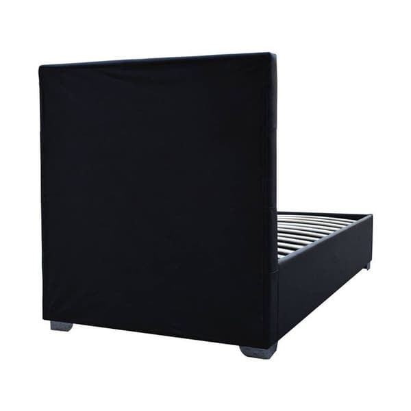 Seng med opbevaring "Tino" - 90 × 190 cm - Sort svart