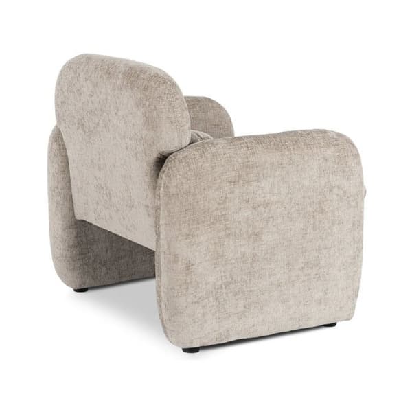Loungefåtölj i melerat tyg "Cozmo" - 78 x 79 x 77 cm - Beige beige