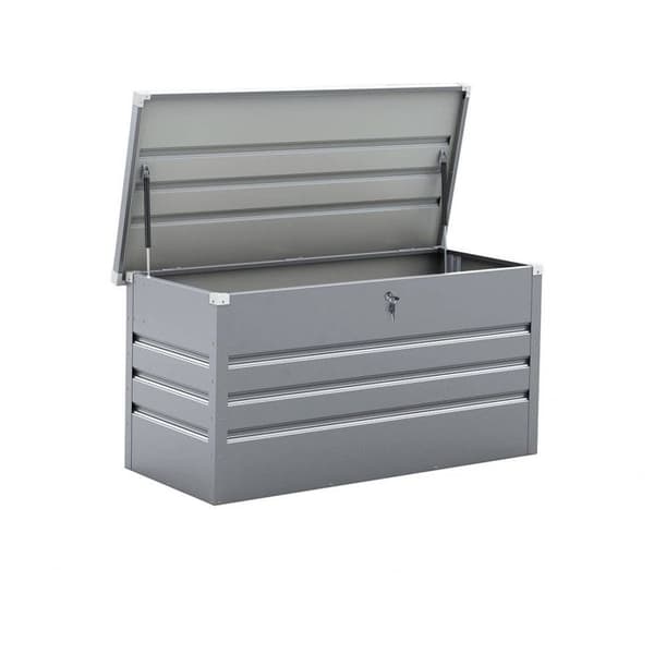 Metallisk Trädgårdsskåp "Store" - 480L - Silver Silver