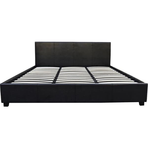 Dobbeltseng med opbevaring "Carla" - 140 x 190 cm - Sort svart