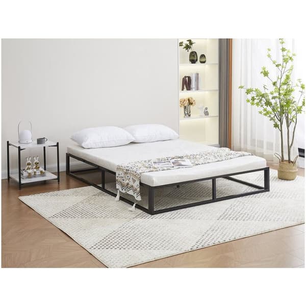Metal sengestel 160 x 200 cm - Sort Svart