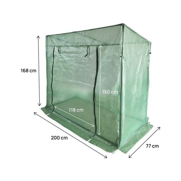 Puutarhan tomaattikasvihuone "Lys" - 1.6 m² - 130g - Vihreä
