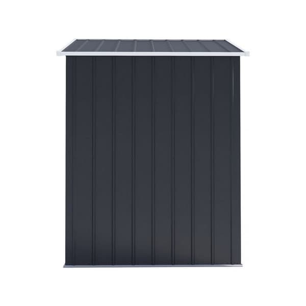 Metal havehus med skydedør "Memphis" - 1,36 m² - Grå Grå