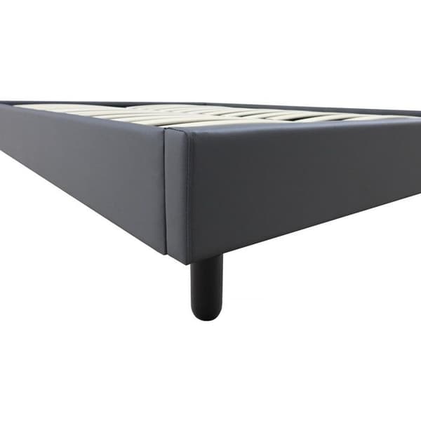 Sänky "Andy" - 160 x 200 cm - PVC - Tummanharmaa antracit