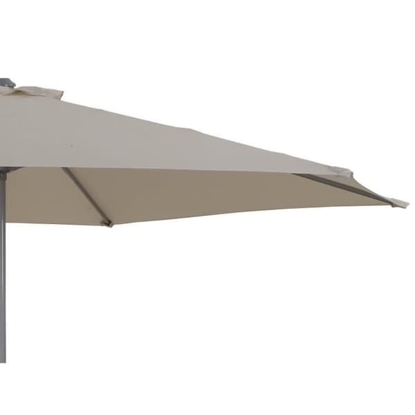 Haveparasol lige Alu "Sol" - Rund - Ø 3m - Ecru Ecru