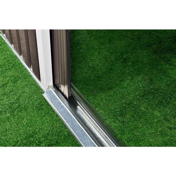 Trädgårdsbod i metall "Dallas" - 13 m² - Taupe Mol