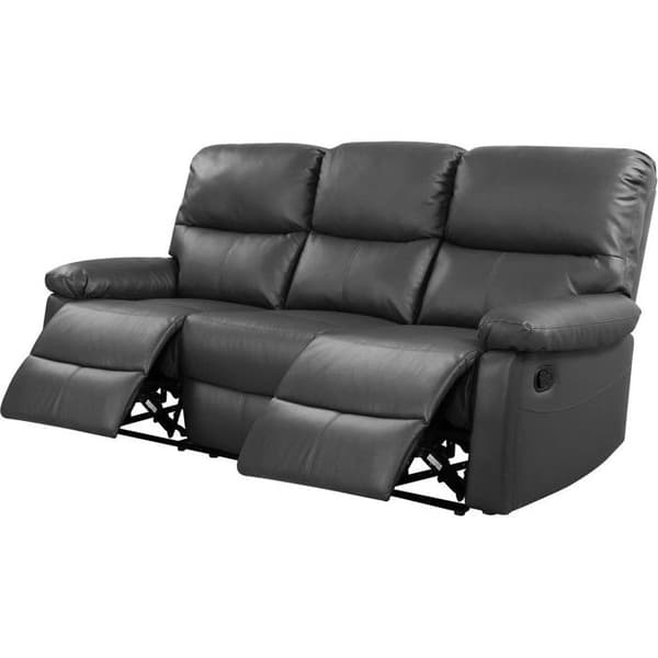 Relax sofa "Lincoln" - 197 x 89 x 103 cm - 3 pladser - Grå Grå