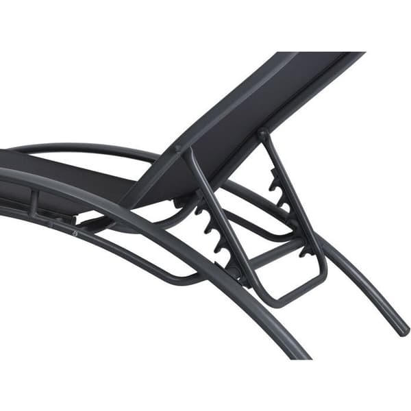 Sæt med 2 solbade i aluminium Beauty "Phoenix" - Sort svart