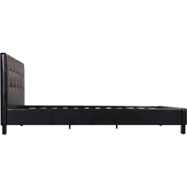 Dobbelt seng i PVC "Julia" - 140 x 190 cm - Sort svart