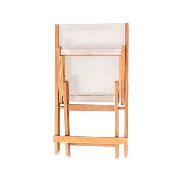 Set om 2 vikbara stolar i exotiskt trä "Seoul" - Lönn - Beige beige