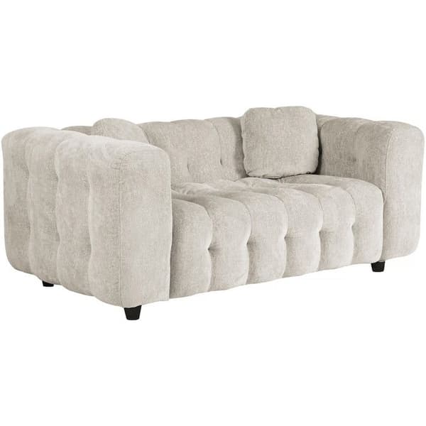 Rät soffa i chenilletyg "Vendome" - 2 platser - Beige beige