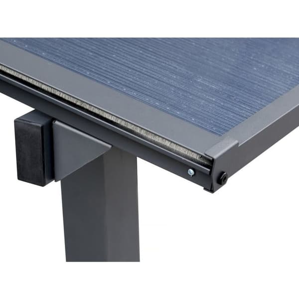 Pergola väggmonterad "Marvin" - 5.5 x 3 m - 545 x 298 x 243 cm - Mörkgrå Mörkgrå