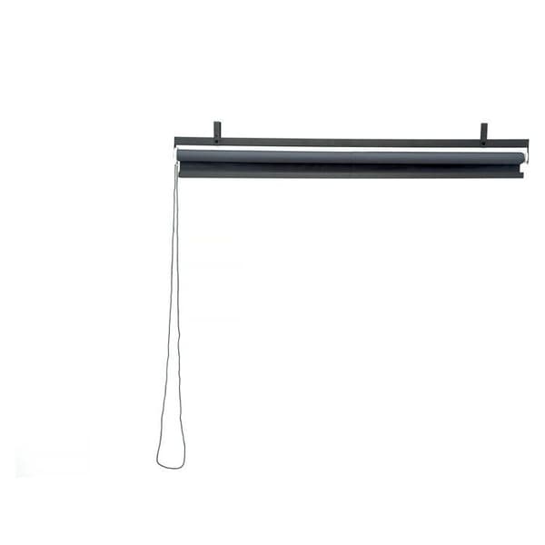 Sæt af 2 retrækkelige pergola markiser - 124 x 225 cm - Antracitgrå Grå