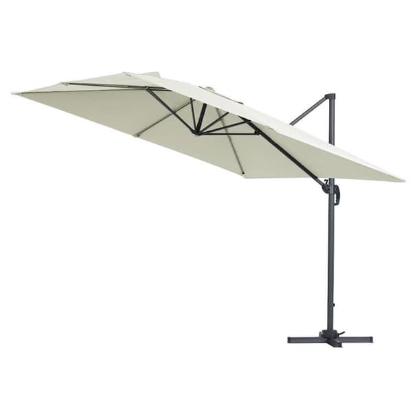 Offentligt parasoll "Sun 3" - 3 x 3 m - Ecru Ecru