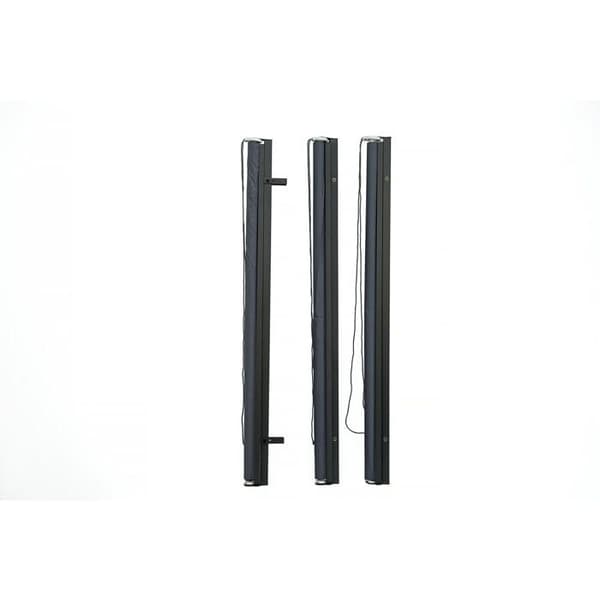 Set med 3 utdragbara pergolastänger - 124 x 225 cm - Antracitgrå Grå