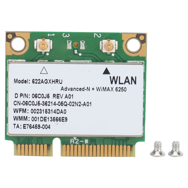 Til Intel 6250AN 622ANXHMW MINI PCIE 300Mbps 2.4/5GHZ Dual Band Trådløst WiFi Netværkskort