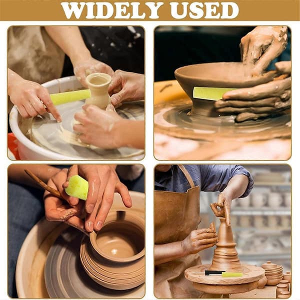 4 Pcs Sponge Stick Ceramic Sponges Pottery Tools Burr Repair