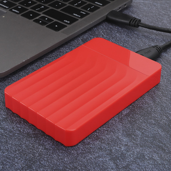 Harddisk-kabinett HDD-kapsling Notebook-deler USB3.0 2,5-tommers SATA til USB Solid State SSDRød