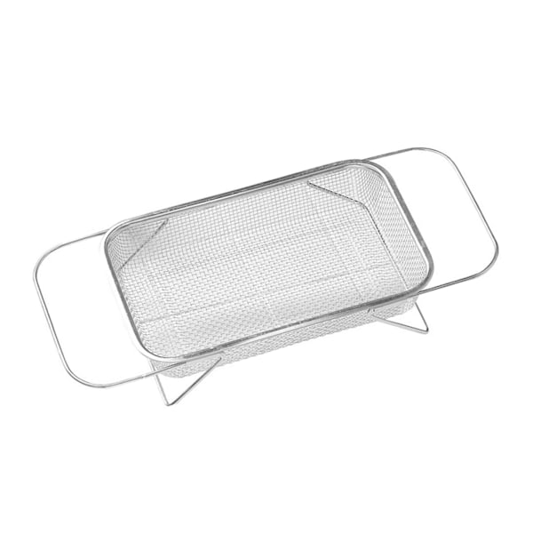 Uttrekkbart Avrenningsstativ Rustfritt Stål Utvidbart Oppvaskstativ for Husholdningsvask M 29.5x21.5cm