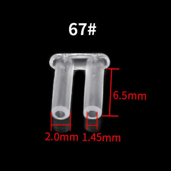 Plastplugger Rammeløse Briller Spenne Ramme Briller Utstyr Tilbehør 0.1
