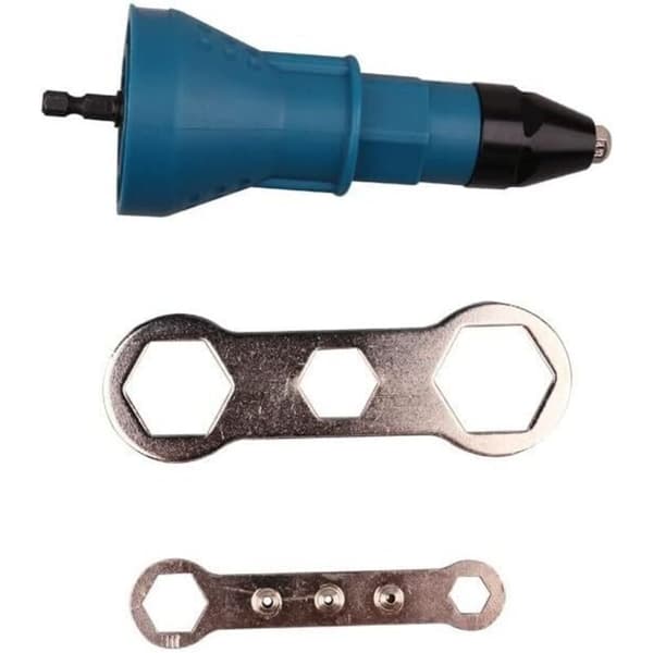 Nittebits til blindnitter - Nitteboreadapter - Til akku-boremaskiner og boremaskiner - Blå - 16 x 5.8