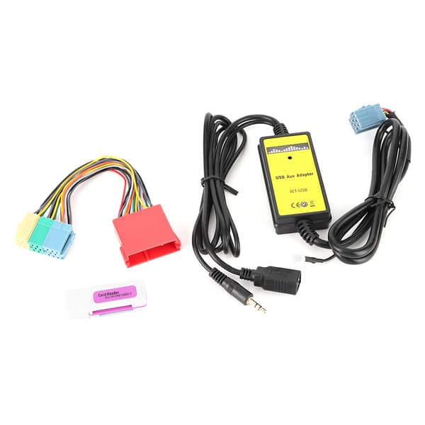 8-polig CD-växlare Adapter 20Hz‑20KHz MP3 USB Audio Bil AUX Interface Passar för Seat