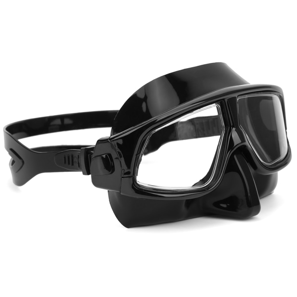 Silikone dykkerbriller Professionel antidug Komfortabelt vandtæt snorkeludstyr (sort)