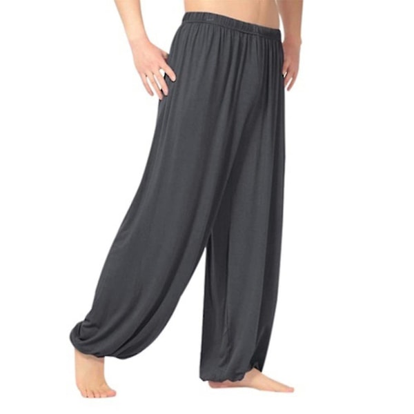 Baggy Haremsbukse for Yoga og Dans - Mørkegrå - 2XL