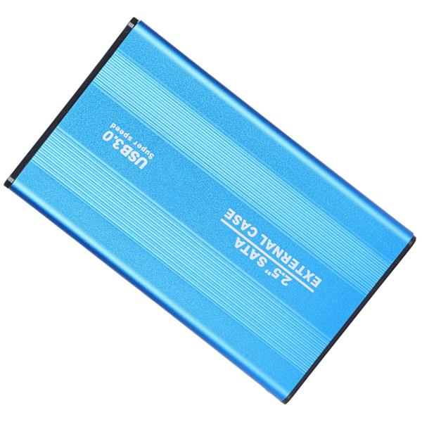 HDD Kabinett Plug Play 3TB USB3.0 SSD Harddisk Boks for Laptoper/OS X Ekstern Datalagring Blå