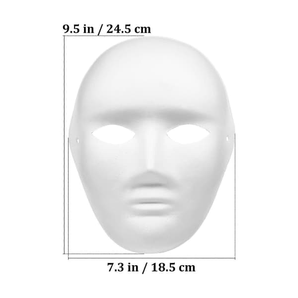 Halloween Handmålade Masker DIY Massamaskar 4-delat Set